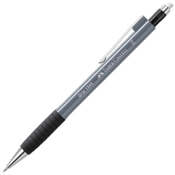 Faber-Castell: Ołówek automatyczny Grip 1345 w kolorze szarym, 0,5 mm