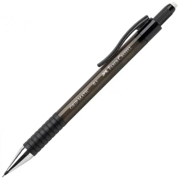 Faber-Castell: Ołówek automatyczny Grip Matic z grafitem o grubości 0,5 mm w kolorze czarnym zdjęcie 1