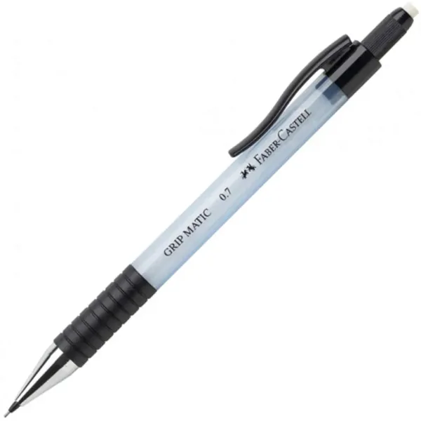 Faber-Castell: Ołówek automatyczny Grip Matic z grafitem o grubości 0,7 mm w kolorze jasno-niebieskim zdjęcie 1