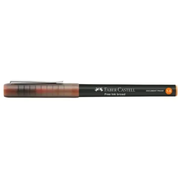Faber-Castell: Pomarańczowy długopis żelowy 1,5 mm zdjęcie 2