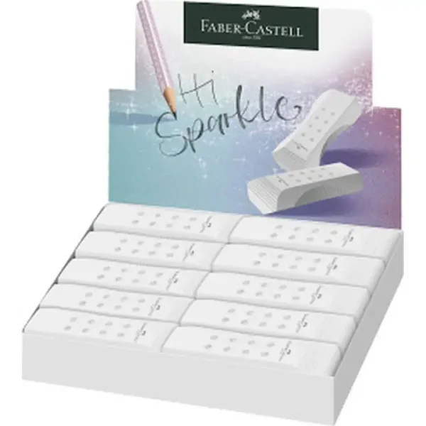 Faber-Castell: RollOn Sparkle gumka do mazania bez PCW w kolorze białym, 1 szt. zdjęcie 1