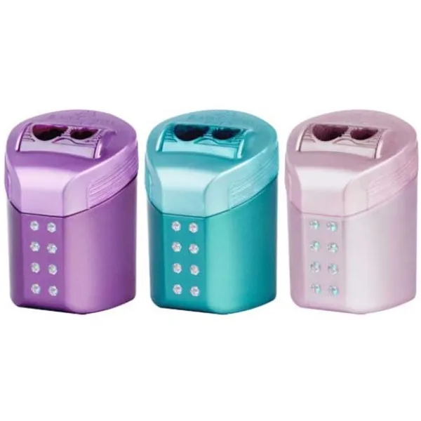 Faber-Castell: RollOn Sparkle temperówka z pojemnikiem, podwójna, w różnych kolorach, 1 szt. zdjęcie 1