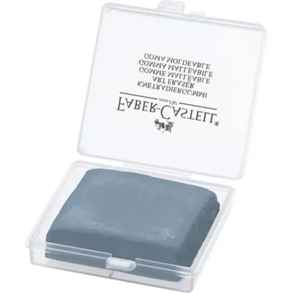 Faber-Castell: Szara gumka chlebowa w plastikowym pudełku zdjęcie 2