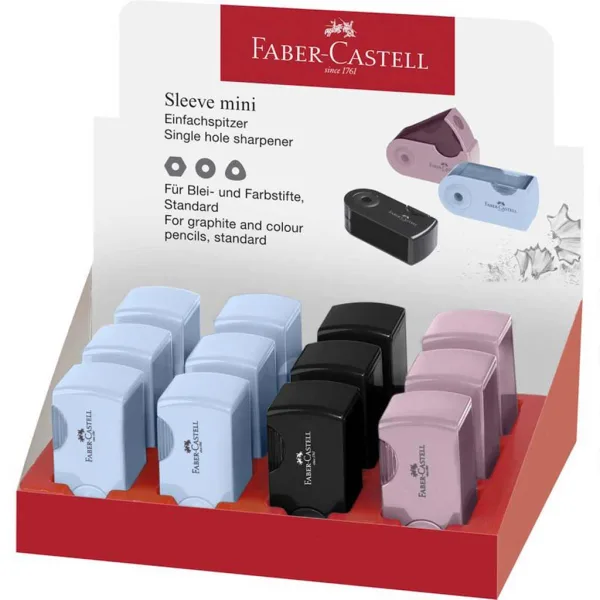 Faber-Castell: Temperówka Sleeve mini harmonia w czterech kolorach, 1 sztuka zdjęcie 1