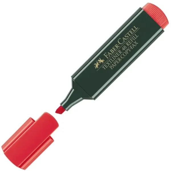 Faber-Castell: Zakreślacz 1548 w kolorze czerwonym zdjęcie 1