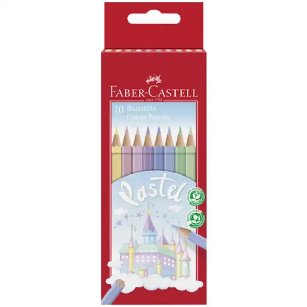 Faber-Castell: Zestaw 10 pasteli kolorowych kredek zdjęcie 1
