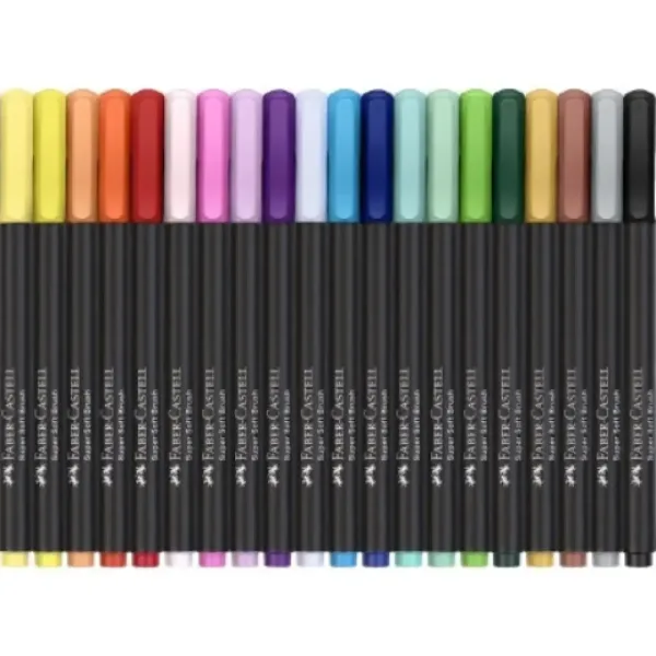 Faber-Castell: Zestaw 20 kolorowych flamastrów Black Edition zdjęcie 2