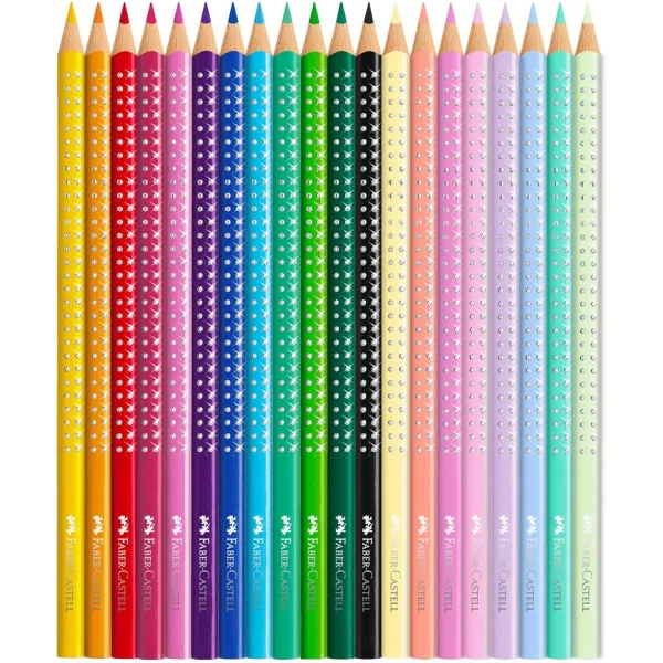 Faber-Castell: Zestaw 20 kolorowych kredek Sparkle Butterfly w metalowym pudełku zdjęcie 2