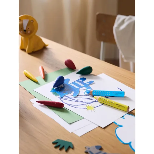 Faber-Castell: Zestaw 4 kredek woskowych w kształcie kropli zdjęcie 2