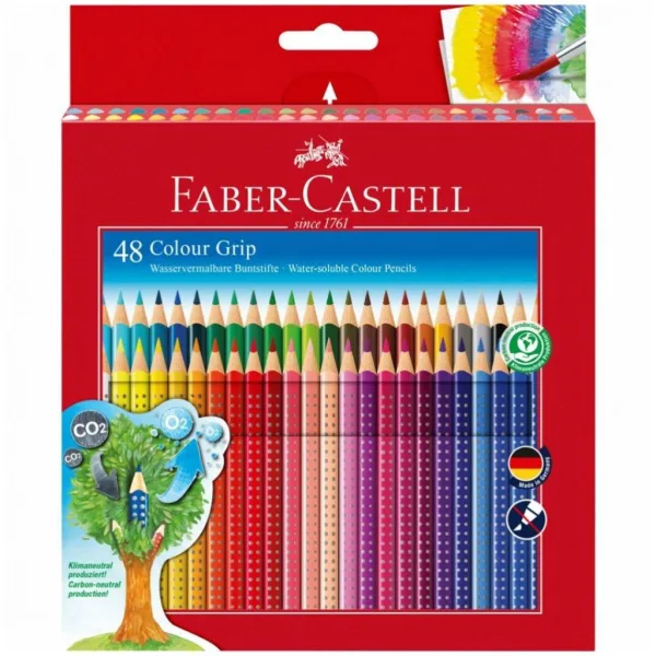Faber-Castell: Zestaw 48 kolorowych kredek Grip zdjęcie 1