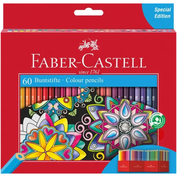 Faber-Castell: Zestaw 60 kolorowych kredek zdjęcie 1