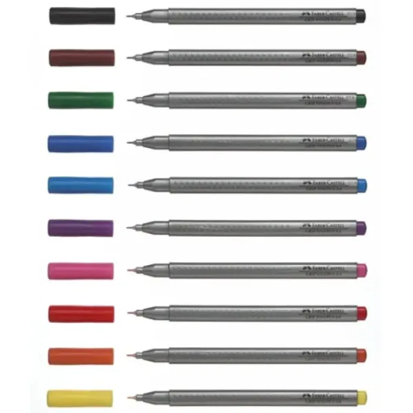 Faber-Castell: Zestaw cienkopisów Grip 0,4 mm, 10 sztuk zdjęcie 2