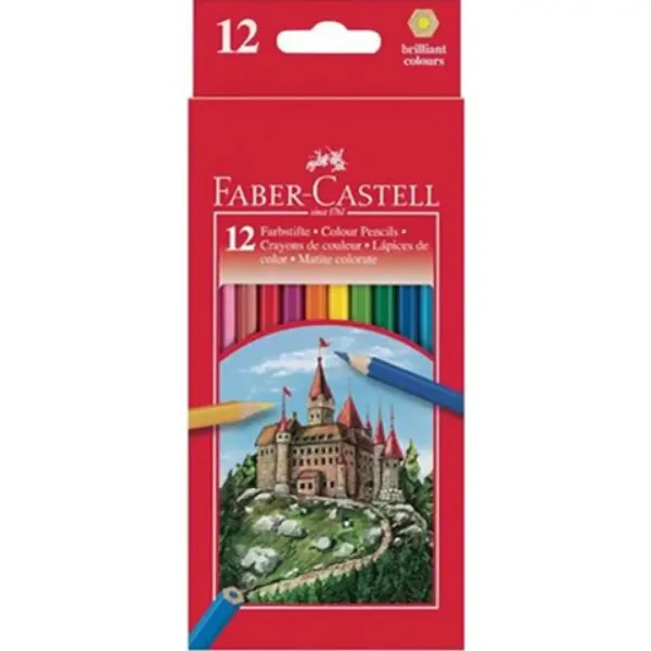 Faber-Castell: Zestaw kolorowych kredek 12 szt. zdjęcie 1