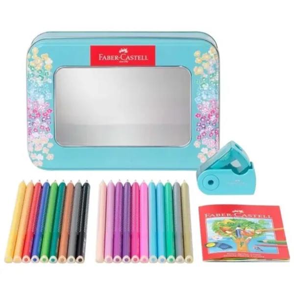 Faber-Castell: Zestaw kredek Sparkle – 20 sztuk w metalowym ozdobnym pudełku zdjęcie 2