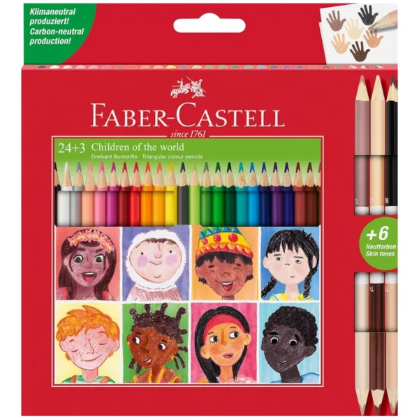 Faber-Castell: zestaw 24+3 kolorowych kredek zdjęcie 1