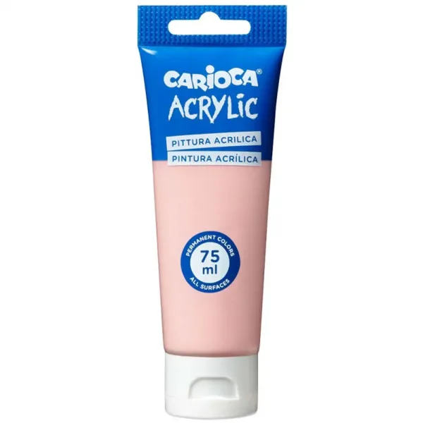 Farba akrylowa Carioca, kolor różowy, 75 ml zdjęcie 1