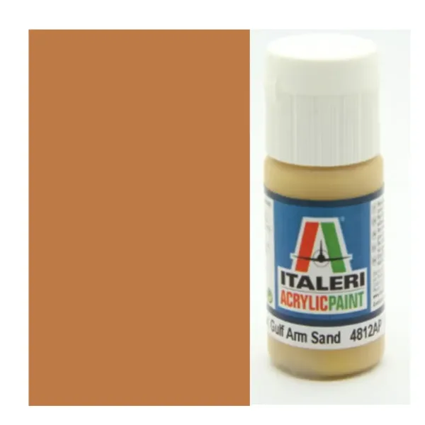 Farba modelarska Italeri Flat US Army/Mar.Gulf Armor Sand (4812AP) - Matowy piaskowy kolor pancerza US Army/Mar.Gulf na pustyni, 20 ml zdjęcie 1
