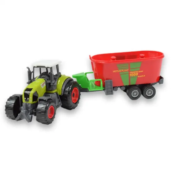 Farm Set: Rolniczy traktor z przyczepą w czterech wariantach 22cm zdjęcie 6