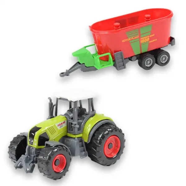 Farm Set: Rolniczy traktor z przyczepą w czterech wariantach 22cm zdjęcie 7