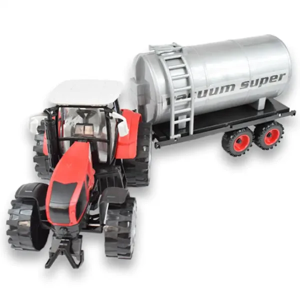 Farm Truck Series: Czerwony lub zielony traktor z zbiornikiem na wodę 46 cm zdjęcie 3