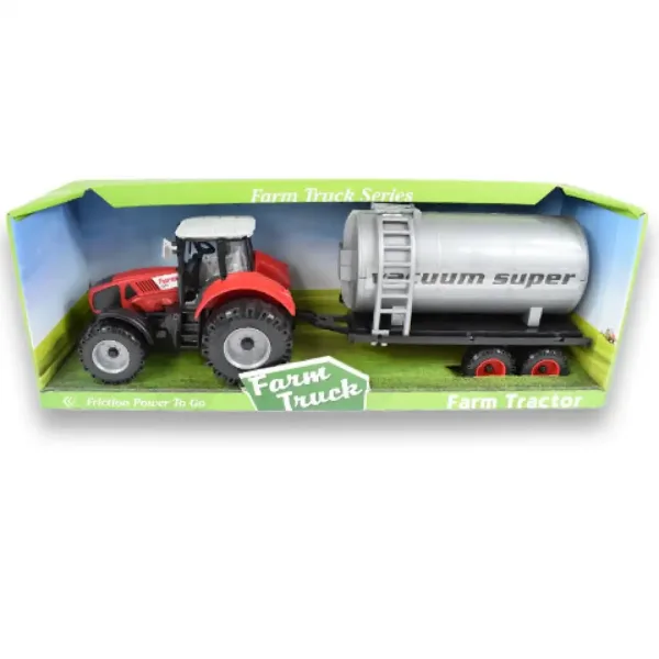 Farm Truck Series: Czerwony lub zielony traktor z zbiornikiem na wodę 46 cm zdjęcie 7
