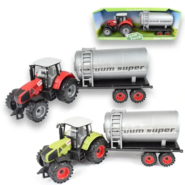 Farm Truck Series: Czerwony lub zielony traktor z zbiornikiem na wodę 46 cm zdjęcie 8