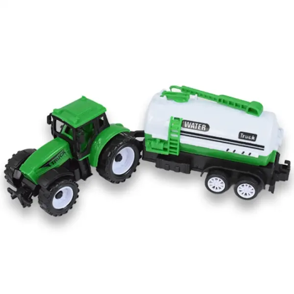 Farm Truck: Zielony, dwuczęściowy zestaw traktor z przyczepą zdjęcie 3