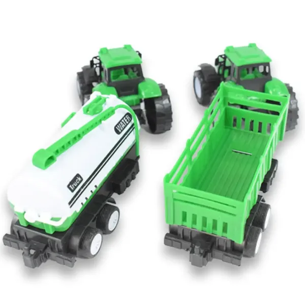 Farm Truck: Zielony, dwuczęściowy zestaw traktor z przyczepą zdjęcie 5