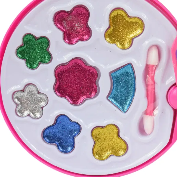 Fashion Make Up: Dwupoziomowy zestaw palet do makijażu w kształcie koła zdjęcie 3