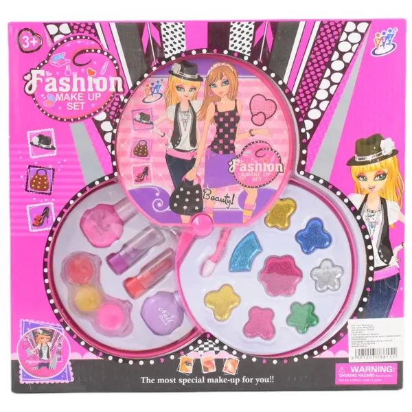 Fashion Make Up: Dwupoziomowy zestaw palet do makijażu w kształcie koła zdjęcie 6