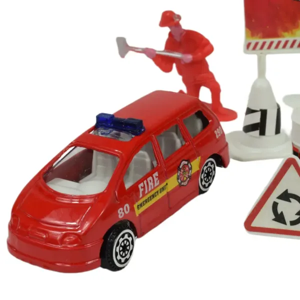 Fire Crew: Zestaw zabawkowy strażaka z pojazdami i akcesoriami w różnych wariantach 1 szt. zdjęcie 6