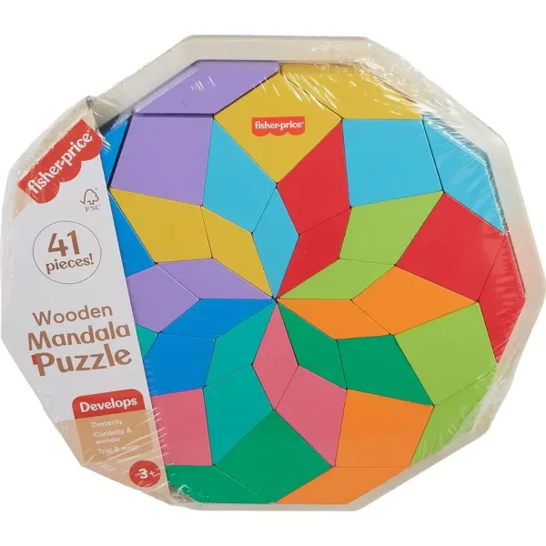 Fisher-Price: Drewniana mandala kolorowa – Mattel zdjęcie 1