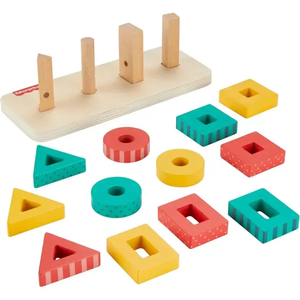 Fisher-Price: Drewniana układanka rozwijająca - Mattel zdjęcie 3
