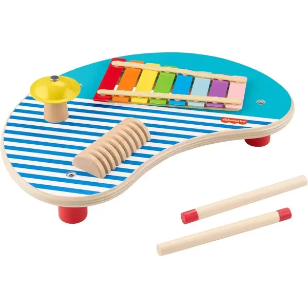 Fisher-Price: Drewniany stolik muzyczny z ksylofonem - Mattel zdjęcie 2
