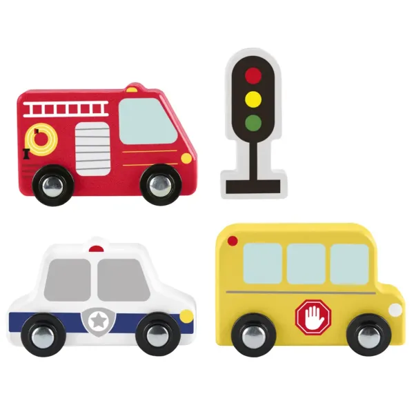 Fisher-Price: Drewniany zestaw małych samochodzików - Mattel zdjęcie 2