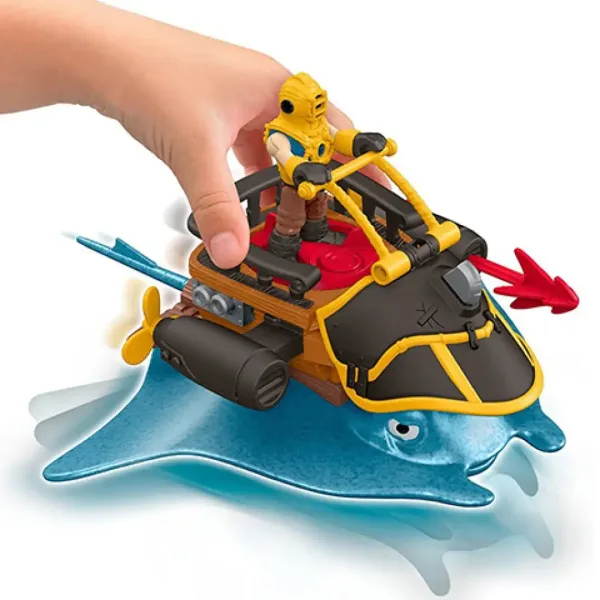 Fisher-Price: Imaginext Kapitan Nemo i jego piracka płaszczka - zestaw zabawkowy Mattel zdjęcie 3