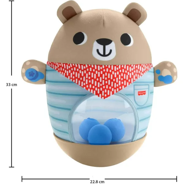 Fisher-Price: Miś nieprzewracajka dla niemowląt - Mattel zdjęcie 4