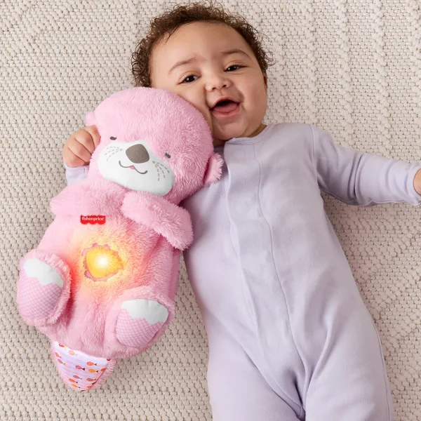 Fisher-Price: Różowa wydra do drzemania z funkcjami - Mattel zdjęcie 2