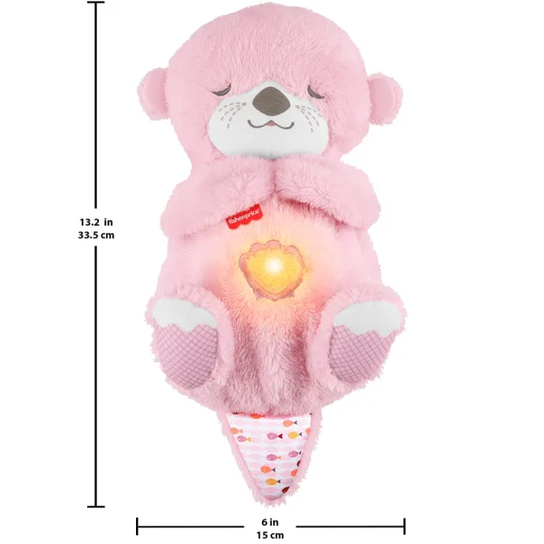 Fisher-Price: Różowa wydra do drzemania z funkcjami - Mattel zdjęcie 3