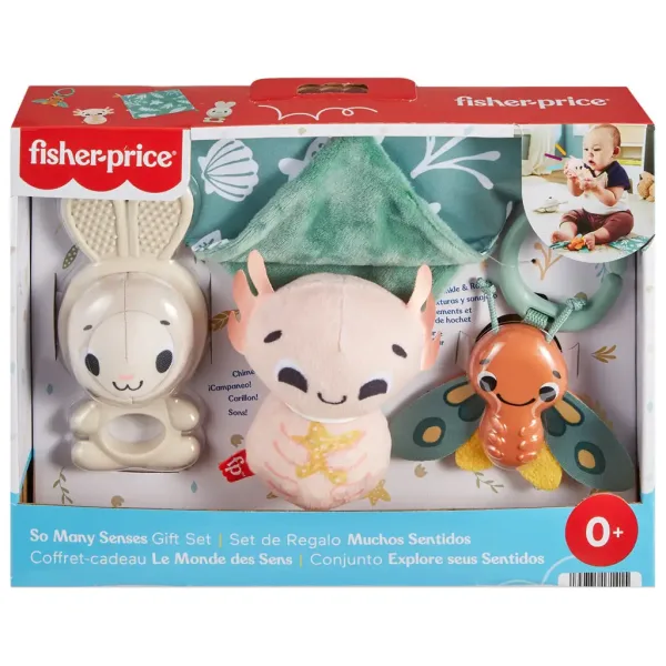 Fisher-Price: Sensimals Witaj zmysły 4-częściowy zestaw zabawek dla niemowląt - Mattel zdjęcie 7