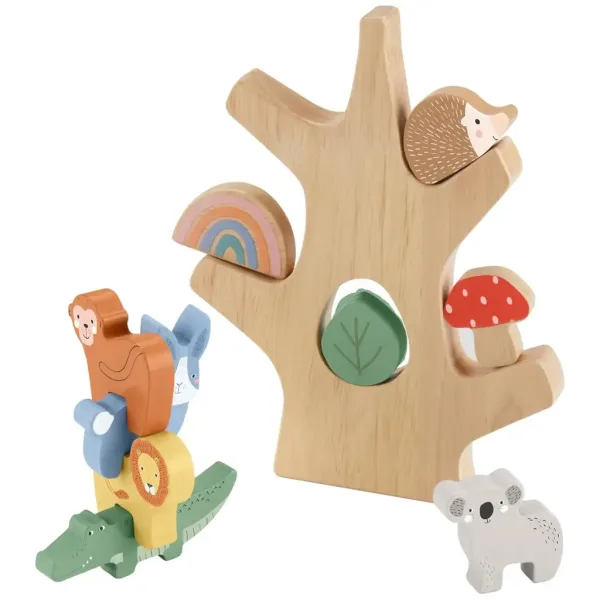 Fisher Price: Wood drewniany balansujący las - Mattel zdjęcie 2