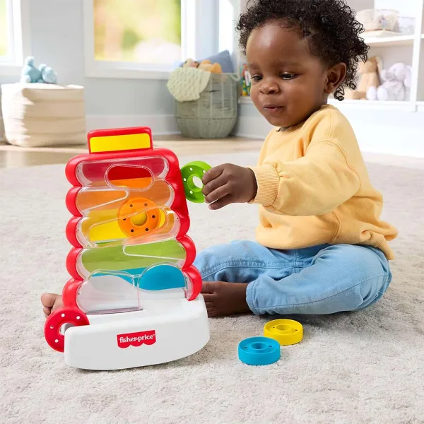 Fisher-Price: Zestaw do zabawy z wieżą pierścieniową - Mattel zdjęcie 2