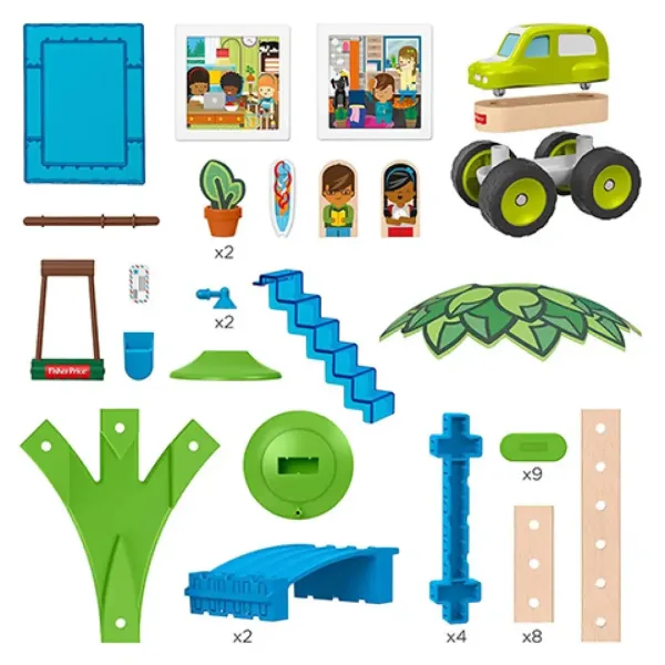 Fisher-Price: Zestaw konstrukcyjny Wonder Makers nadmorski bungalow 35 elementów - Mattel zdjęcie 2