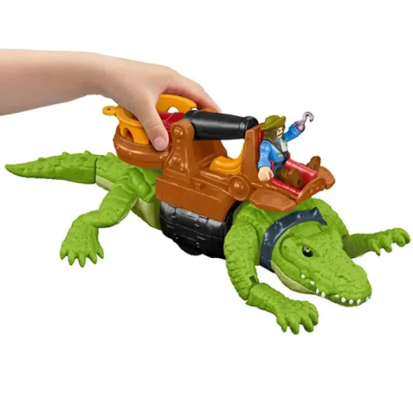 Fisher-Price: Zestaw zabawkowy Imaginext krokodyl i Kapitan Hak - Mattel zdjęcie 4