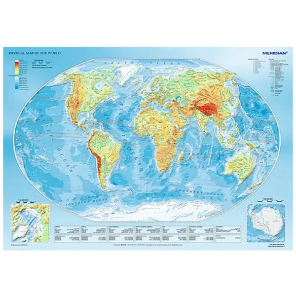Fizyczna mapa świata - Puzzle 1000 elementów - Trefl zdjęcie 2