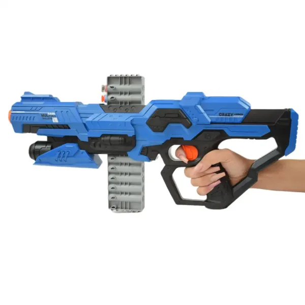 Frantic Launcher: Miotacz piankowych pocisków o zasięgu 10 metrów z nabojami, 49 cm. zdjęcie 5