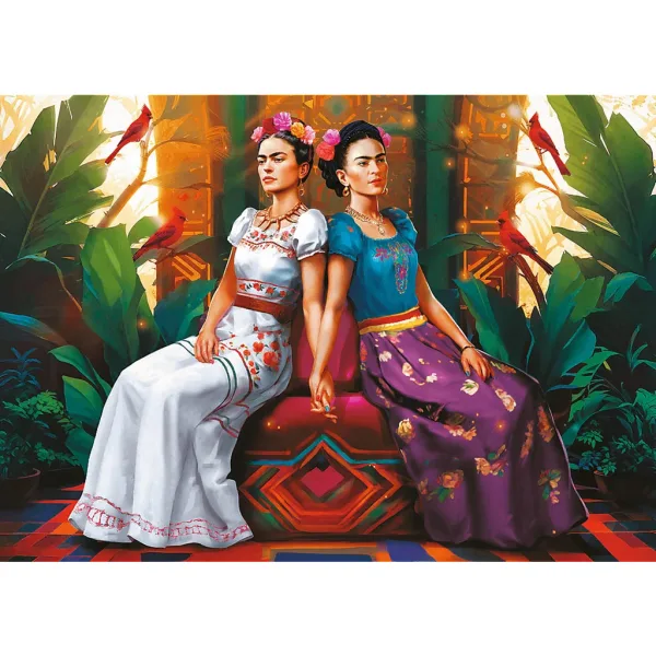 Frida Kahlo Dwie twarze jedna dusza 1000-elementowa układanka Premium plus quality - Trefl zdjęcie 2