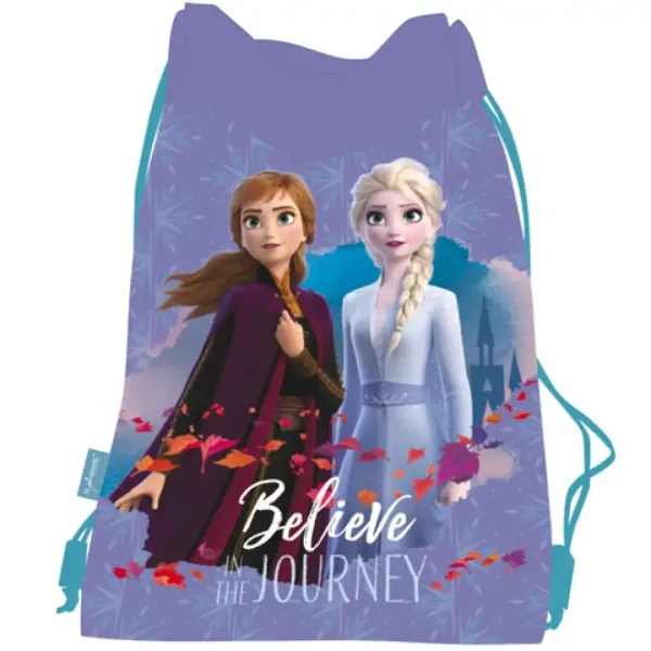 Frozen II fioletowy worek sportowy, torba sportowa. zdjęcie 1