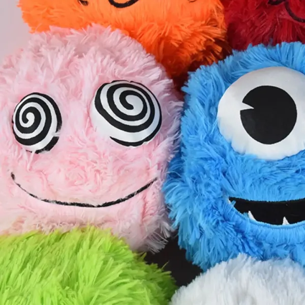 Fuzzy Monsters pluszowa piłka z futerkiem, różne warianty, 23 cm zdjęcie 5