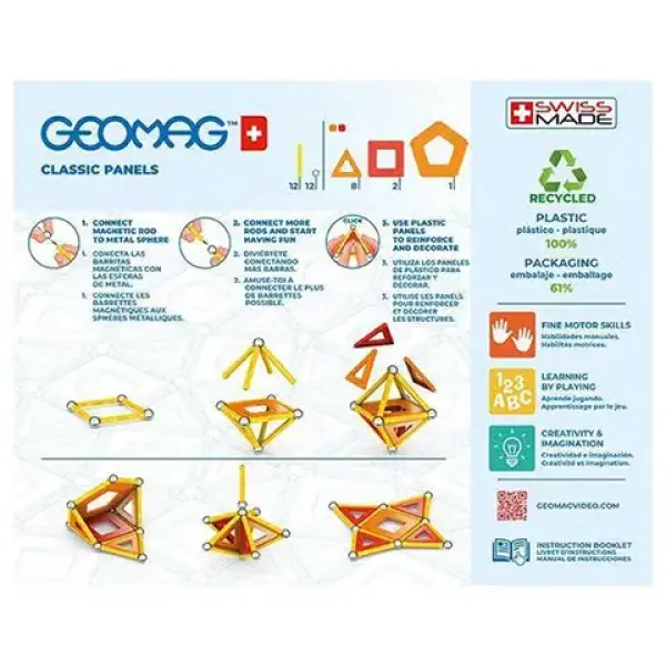 Geomag Green Line Classic Panels magnetyczny zestaw konstrukcyjny, 35 elementów zdjęcie 2